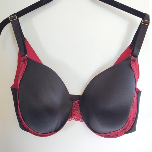 Soma Vanishing Back Full Coverage Lace Trim Underwire Bra 36DDD - Picture 2 of 11